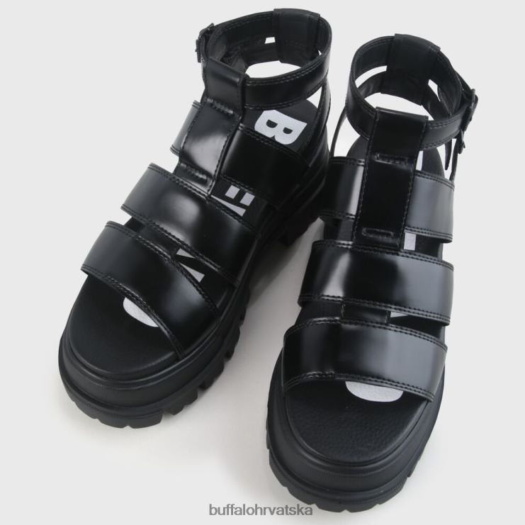 crno Buffalo aspha gld sandala s platformom veganska |sandale TDD6T130